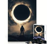 Astronauta di fronte a un buco nero, film interstellari sui buchi neri, puzzle per adulti, 1000 pezzi, stimolante per la mente, per il tempo libero consapevole, per un Natale gioioso (38x26cm)