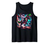 Astronauta Dinosaur T-Rex Cosmic Space Graphic Canotta