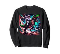 Astronauta Dinosaur T-Rex Cosmic Space Graphic Felpa