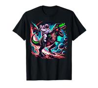 Astronauta Dinosaur T-Rex Cosmic Space Graphic Maglietta