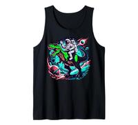 Astronauta Dinosaur T-Rex Space Adventure Galaxy Graphic Canotta