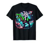 Astronauta Dinosaur T-Rex Space Adventure Galaxy Graphic Maglietta