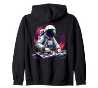 Astronauta Dj Space Lover Musica Astro Felpa con Cappuccio