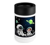 Astronauta e Alien Can Cooler 340,2 g Isolato In Acciaio Inox Cooler Può Coprire In Acciaio Inox Bere Holder Regali per Uomini Donne Compleanno Natale