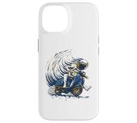 Astronauta Equitazione Un Ciclomotore, Cosmic Astro Spaceman Bike Rider Custodia per iPhone 14