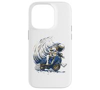 Astronauta Equitazione Un Ciclomotore, Cosmic Astro Spaceman Bike Rider Custodia per iPhone 14 Pro