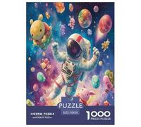 Astronauta | Fantasia Puzzle Da 1000 Pezzi, Gioco Educativo Impegnativo Anti-Stress Per Adulti E Bambini, Unica Decorazione Per La Casa | Regalo 70x50cm/1000pcs