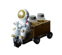 Astronauta Figurine Statua Ornamento Decorativo Sali Peperoni Portabottiglie Ornamento Cucina Condimento Bottiglia Astronauta Statua Sale & Peperoni Holder
