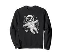Astronauta Gatto nello Spazio Design per Gli Amanti degli Animali Domestici Felpa