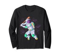 Astronauta, Gioco, Baseball, Gioco Vintage Maglia a Manica