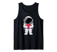 Astronauta Holding Cuore Simbolo Spazio Canotta