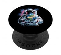 Astronauta Holding Earth Cosmic Space Art Design PopSockets PopGrip Adesivo