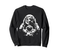 Astronauta Holding Earth - Vintage Astronauta Space Lover Felpa