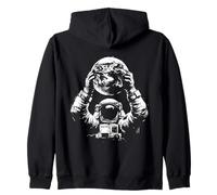Astronauta Holding Earth - Vintage Astronauta Space Lover Felpa con Cappuccio