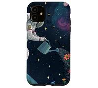 Astronauta Irrigazione Fiori nello Spazio Esterno Custodia per iPhone 11