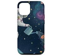 Astronauta Irrigazione Fiori nello Spazio Esterno Custodia per iPhone 12/12 Pro