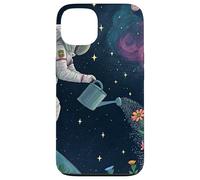 Astronauta Irrigazione Fiori nello Spazio Esterno Custodia per iPhone 13