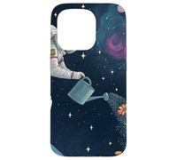 Astronauta Irrigazione Fiori nello Spazio Esterno Custodia per iPhone 15 Pro