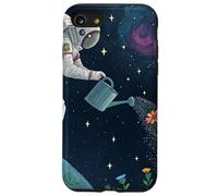 Astronauta Irrigazione Fiori nello Spazio Esterno Custodia per iPhone SE (2020) / 7 / 8