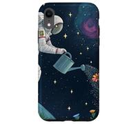 Astronauta Irrigazione Fiori nello Spazio Esterno Custodia per iPhone XR