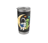 Astronauta Libro di Lettura Pianeti Alieni Galaxy Universo Bambini Bicchiere termico in acciaio inox doppia parete