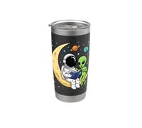 Astronauta Libro di Lettura Pianeti Alieni Galaxy Universo Bambini Bicchiere termico in acciaio inox doppia parete