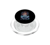 Astronauta medita nel viaggio spaziale verso il sogno del cosmo interiore PopSockets PopGrip per MagSafe