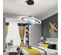 Astronauta moderna lampada a sospensione, dimmerabile creativo LED camera dei bambini pianeta lampadario a sospensione, illuminazione a soffitto vivaio, LED camera dei bambini Lam (3 colori dimmerabil