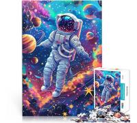 Astronauta nello spazio Puzzle 1000 pezzi per adolescenti Aiuta il cervello ad allenare i giocattoli che creano dipendenza per coltivare la pazienza Un'opera d'arte 38x26cm