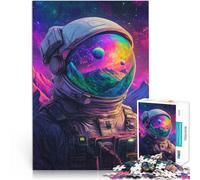 Astronauta nello spazio puzzle 1000 pezzi per adulti Aiuta il cervello ad allenare i giocattoli che creano dipendenza per coltivare la pazienza Regali di compleanno 38x26cm