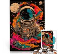 Astronauta nello spazio Puzzle da 1000 pezzi per adulti Aiuta il cervello ad allenare i giocattoli che creano dipendenza per coltivare la pazienza Decorazione della casa 38x26cm
