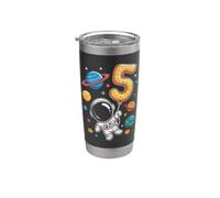 Astronauta Numero Cinque Space Explorer Kids Bicchiere termico in acciaio inox doppia parete