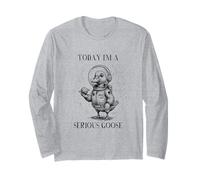 Astronauta Oggi Sono Serious Goose Meme Maglia a Manica