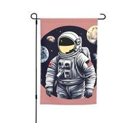 Astronauta On The Moon 1 Stampa 30,5 x 45,7 cm Bandiera Floreale Giardino Tutte Le Stagioni Outdoor Yard Decor Spessa Per Prati Bandiera