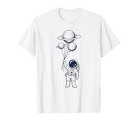 Astronauta Pianeta Palloncini Spazio Maglietta