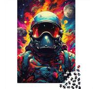 Astronauta Pianeti Spazio Puzzle 1000 Pezzi Carta Puzzle per Adulti Gioco di Puzzle 1000 Pezzi Relax Decorazione Regalo 52x38cm/1000pcs