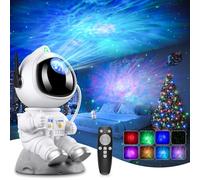 Astronauta Proiettore Stelle Soffitto Galassia, 8 Modalità Luce Cameretta Lampada, 360° Regolabile Luminosità Velocità Cielo Projector Telecomando, Planetario Proiezione Regalo per Bambini e Adulti
