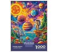 Astronauta Puzzle 1000 Pezzi, Jigsaw Puzzle Ad Alta Difficoltà Regali Per Adulti E Adolescenti, Home Giochi 38x26cm/1000pcs