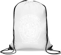 Astronauta Skull Space Rebellion Go Aim for The Stars Gym Sack Casual Drawstring Bag Bianco