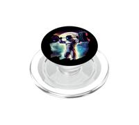 Astronauta Sollevamento Pesi nello Spazio Esterno Sollevamento Pesi PopSockets PopGrip per MagSafe