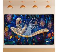 Astronauta Space Adventure Sfondo Galattico Art Deco Dream Party Decorations, Celeste Interno/Esterno Fotografia Sfondo per Celestie Celestiali Celesti Celeste