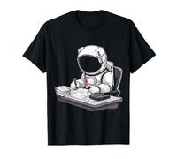 Astronauta Spazio di lavoro Scrittura Grafica Ritratto Arte Astronauta Maglietta