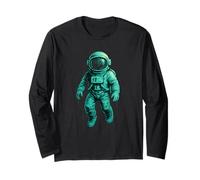 Astronauta Spazio Graffiti Arte Urbana Fantascienza Design Maglia a Manica