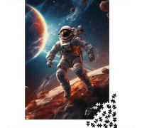 Astronauta Spazio Puzzle 1000 Pezzi Carta per Adulti Avventura Interstellare Universo Fantascientifico Gioco di Puzzle 1000 Pezzi Arredo Famiglia Relax 70x50cm/1000pcs