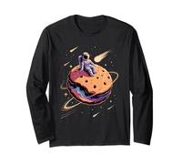 Astronauta su Biscotto Pianeta Galassia Spazio Snack Maglia a Manica