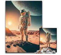 Astronauta su un nuovo pianeta Puzzle da 1000 pezzi per adulti Puzzle impegnativi Divertimento per serate di gioco in famiglia Opera d'arte decorativa fai da te 1000 pezzi (75x50cm)