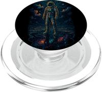 Astronauta surreale Dreamscape - Scena di riflessione cosmica PopSockets PopGrip per MagSafe