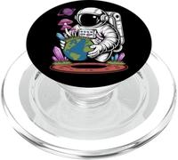Astronauta Tenendo Funghi Terra Surreale Sci-Fi Natura Arte PopSockets PopGrip per MagSafe