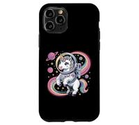 Astronauta Unicorno nello Spazio Arcobaleno Galaxy Custodia per iPhone 11 Pro