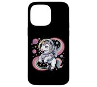 Astronauta Unicorno nello Spazio Arcobaleno Galaxy Custodia per iPhone 14 Pro Max